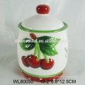 Wholesale personalized salt and pepper shaker with cherry painting